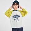 Boys' 2025 Long-Sleeve Color-Block Cotton T-Shirt