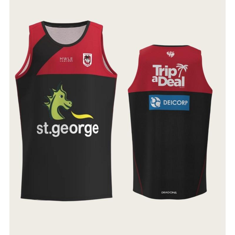 The 2026 Summer New Canterbury-Bankstown Bulldogs Rugby Training Vest Is A Breathable Sports Vest FamilyMatching Quick-dry S