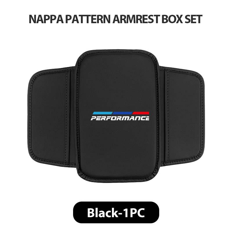 Leather Car Seat Central Console Armrest Pad Storage Bag For BMW M M2 M3 M4 M5 M6 E46 E90 E60 F30 E39 X1 X3 X4 X5 ULXMV1