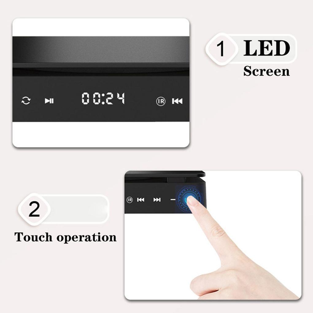 DVD Player HD Player HDMI AV Connection With USB Input Headphone Output Touch LED Screen HD 1080P Type-C 5V / 2A