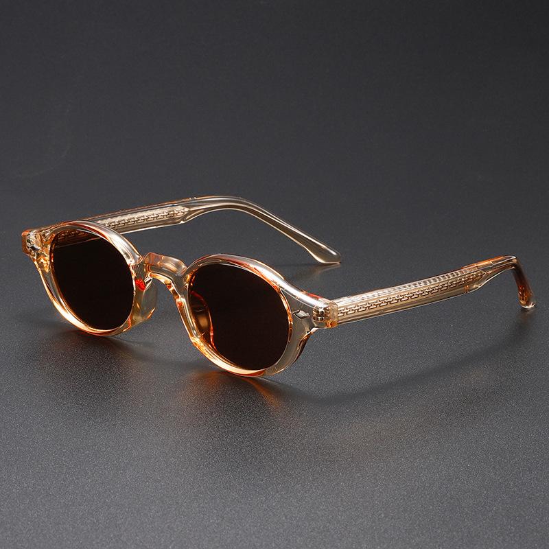 

Retro Small Oval Sunglasses Women Men Rivets Shades Fashion Eyewear Luxury Brand Design Vintage Travel Sun Glasses UV400 Female 1PCS