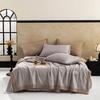 Solid Color Cotton Bubble Double-layer Yarn Summer Quilt Soybean Summer Quilt Four-piece Summer Cool Air Conditioner Quilt