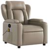 Massage Chair Cappuccino Brown Faux Leather
