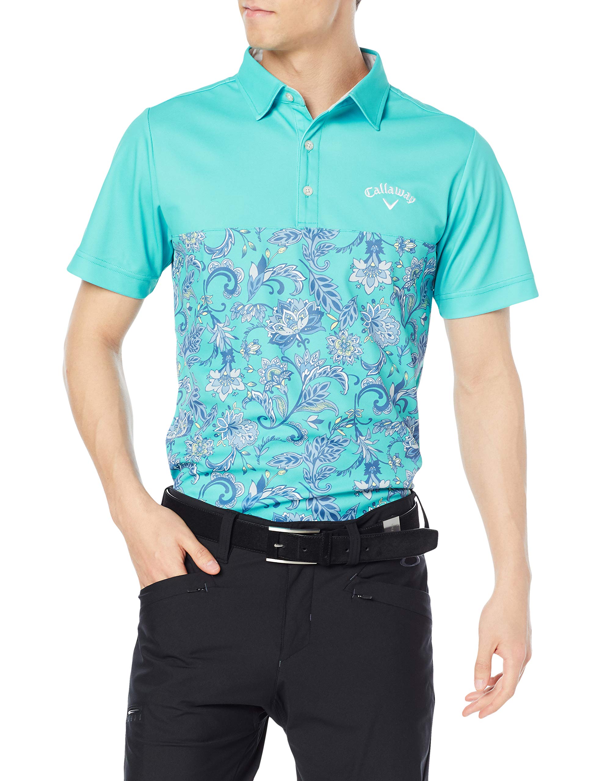 

Callaway Polo Shirt Size M Men s (Waist-Shaped) / 241-1134531 / Golf, Turquoise,
