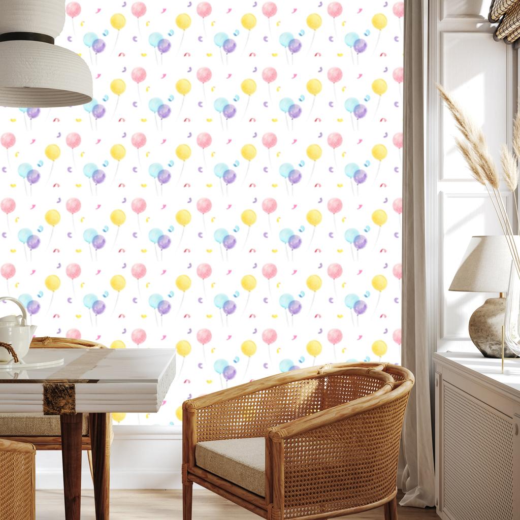 Colorful Balloons Wallpaper for Living Room and Bedroom 50x1000