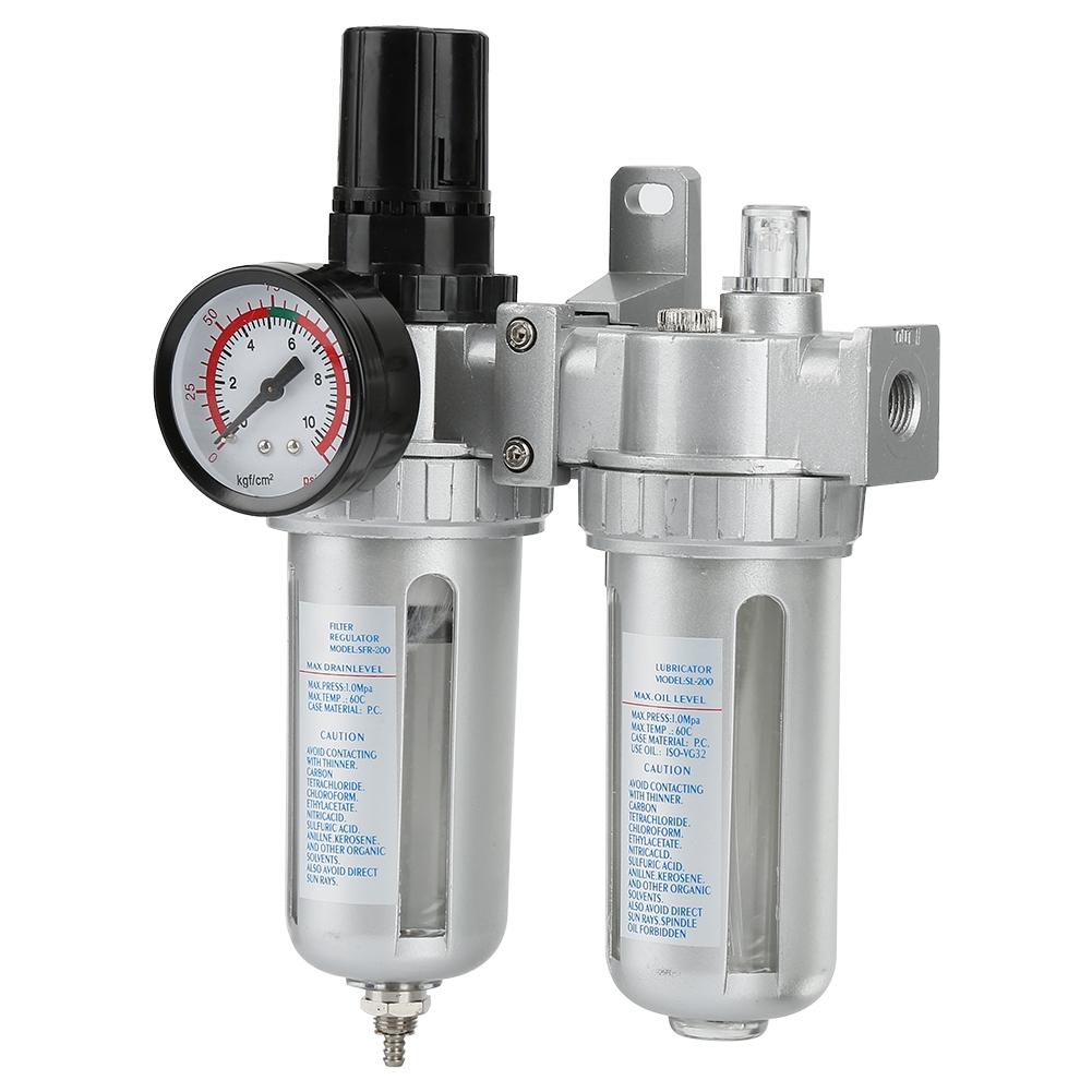 1ks Odlučovač vlhkosti pro vzduchový kompresor Filtr na olej a vodu Regulátor tlaku Maznice Nástroj