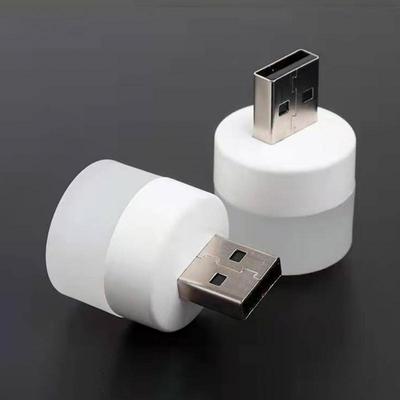 Mini-USB-Lampe, LED-Nachtlicht, USB-Steckerlampe, Power Bank, Ladebuchlichter, kleine runde Leselampen zum Augenschutz