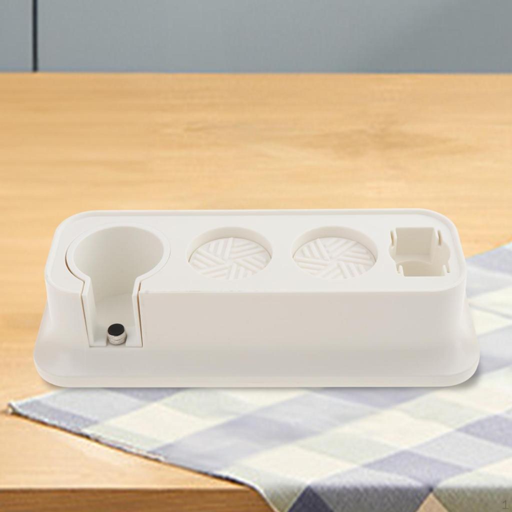 Espresso Tamping Station Fits 51/53/58mm Portafilters, Tamper and Distributor Storage Puck Screen