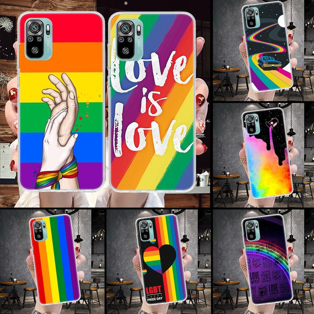 Love Is Love LGBT Rainbow Soft Phone Case For Xiaomi Redmi Note 15 14 14S 13 12 Pro Plus 12S 11 11S 11E 10 10S 11T 5G Fundas Coq