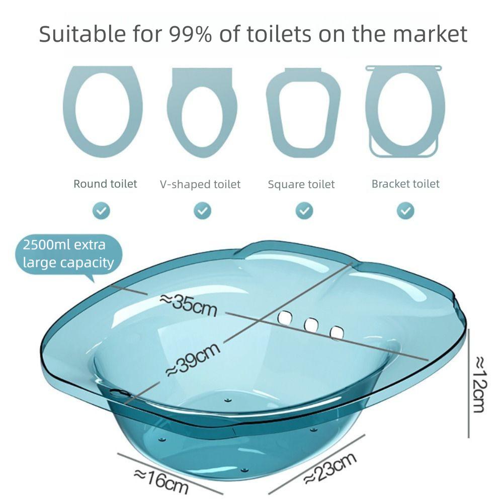 Plastic Medicine Fumigation Basin Multicolor Bidet Rinser Thicken Toilet Sitz Bath  Pregnant Woman