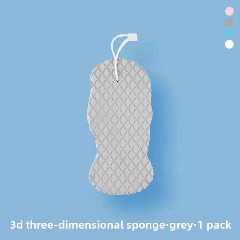 

Home Use Cartoon Embossed Soft Bath Sponge 1PC серый
