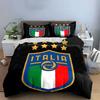 Conception de l'écusson de football de l'Italie. Ensembles de literie Ensembles de housses de couette Housses de couette Taies d'oreiller(1 * Housse de couette 2 * Taies d'oreiller sans couette)