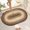 Minimalist Woven Diatomaceous Earth Bath Mat - Absorbent, Easy-Clean, Non-Slip for Bathroom or Entrance