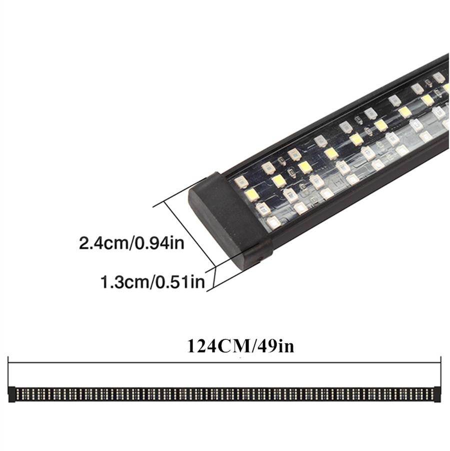 49" LED Lastebil Bakluke Stripelys Bar Auto Fire Rader Med Blinklys Brems Ryggelys For Bil Jeep Pickup SUV 12V