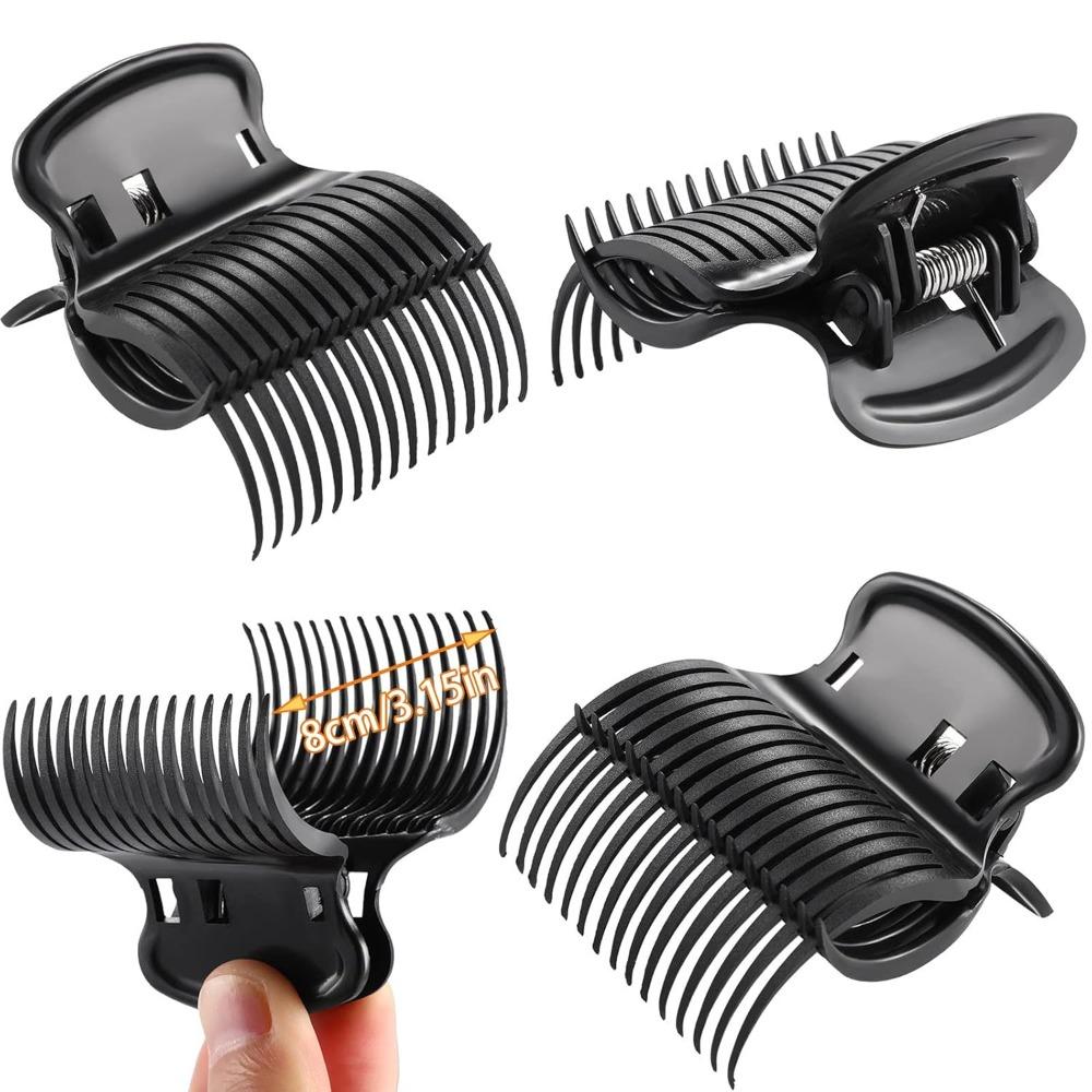 12Pcs Professional Hair Rollers Hot Roller Clips Hair Curler Claw Clips Replacement for Women Girls Hair Section Styling