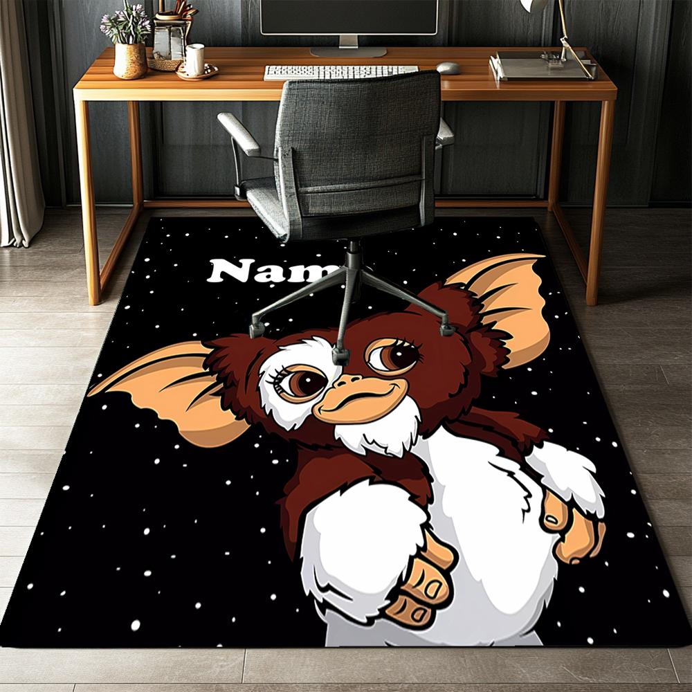 Custom Name Gremlins Printed Carpet,Rug for Office Chair Living Room Bedroom Kitchen Room Decor Gifts.