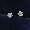 Dainty Five-pointed Star Design Stud Earrings  Sterling Silver Noble Accessories Female Fresh Gold Color Party Jewelry