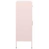 vidaXL Lagerschrank Rosa 80x35x101,5 cm Stahl
