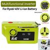 NEW Portable Power Inverter for Ryobi 11V Li-ion Battery Adapter with AC Outlet USB Type-C Port 111V-111V Outdoor Power Supply