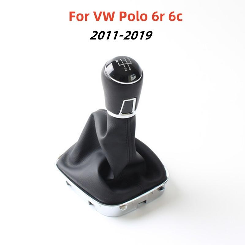 5 6 Speed Car Gear Shift Knob Gaitor Boot Cover for Vw Volkswagen Polo 6r 6c Sedan 2011 2012 2013 2014 2015 2016 2017 2018