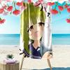 ShikanokoNoko 2D Flat Print Beach Towel, Large Soft Quick Dry Towel for Beach Camping Swimming.NSTJ0928146