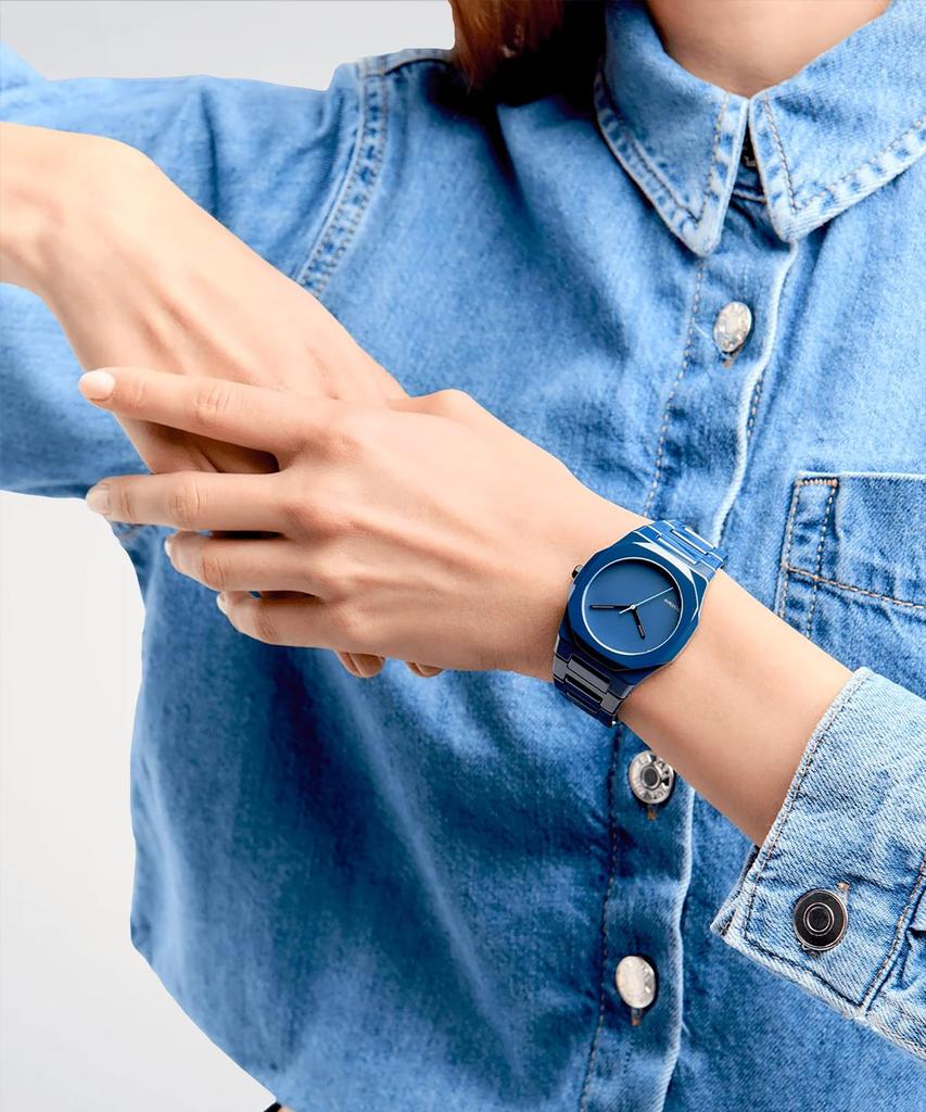 Authorized Distributor D1 Milano and Watch CEBU03 Ceramic Pure Blue 37mm [D1 MILANO] Men's Women's