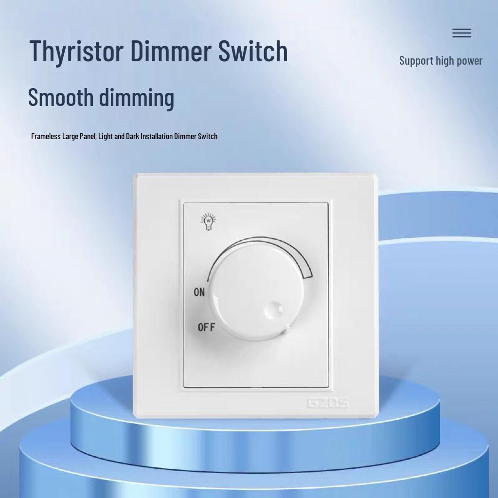 White LED Dimmer Switch for Downlights & Spotlights, Stepless Brightness Control