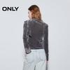 ONLY Women's Velvet V-Neck Long-Sleeve T-Shirt