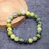 Natural Green Opal Gemstone Handmade Cuff Adjustable ETC-9753