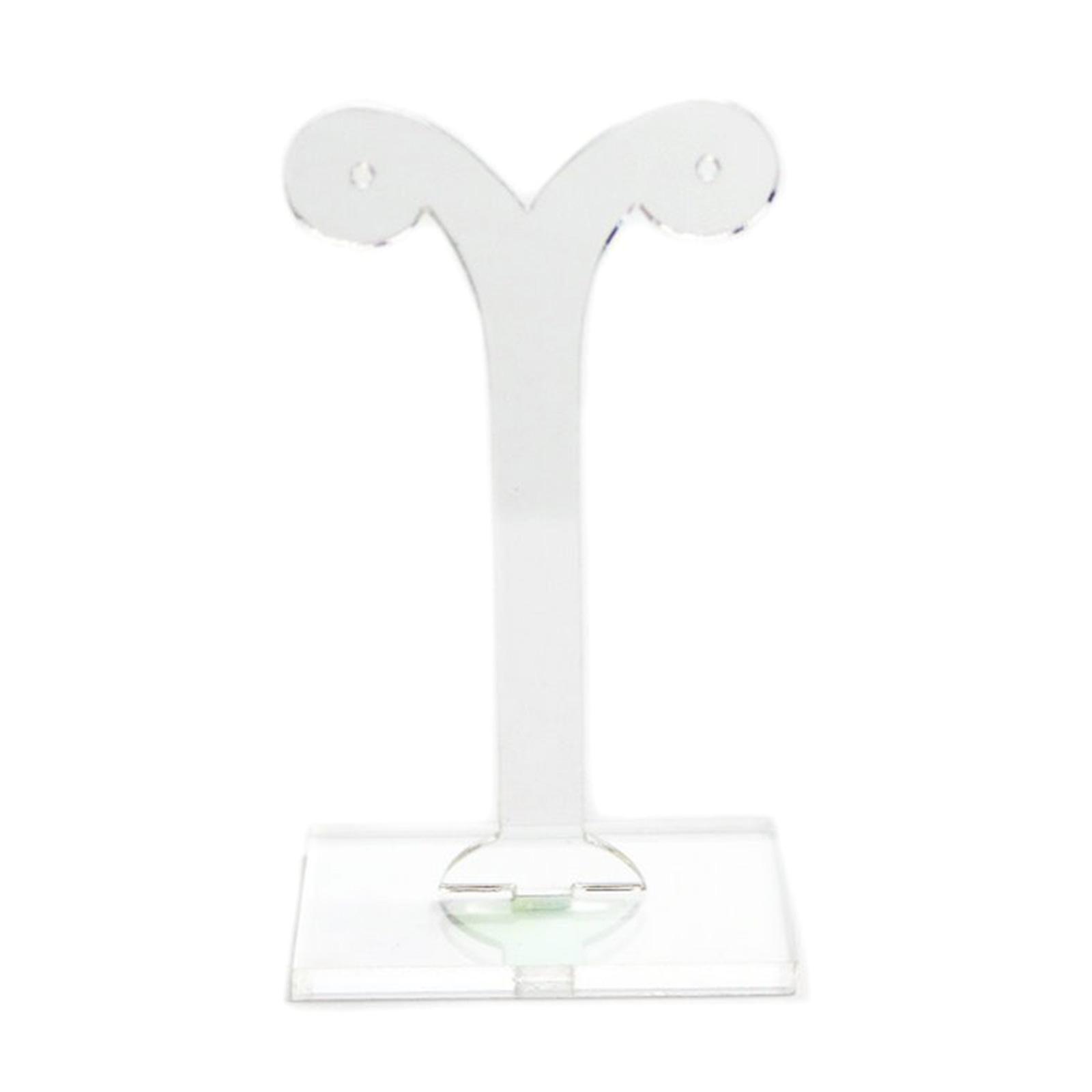 

Элегантная акриловая подставка-вешалка для серег, стойка для хранения, прозрачный органайзер для ювелирных изделий в форме ростка фасоли для дома или магазина