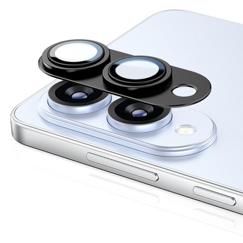 Aluminum Alloy Smartphone Camera Protector Guard Full Coverage Shield Dustproof Waterproof Design Clear Transparent Film
