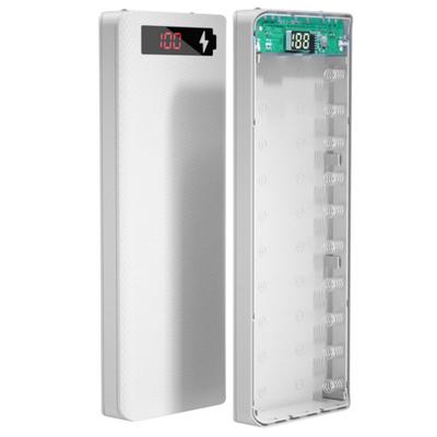 M10/L10 Power Bank Detachable LED Digital Shell Solderless Display 10x18650 Portable Charger Case