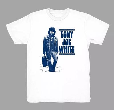 Tony Joe White Cantante Cotone Bianco Uomo Donna Maglietta Classica