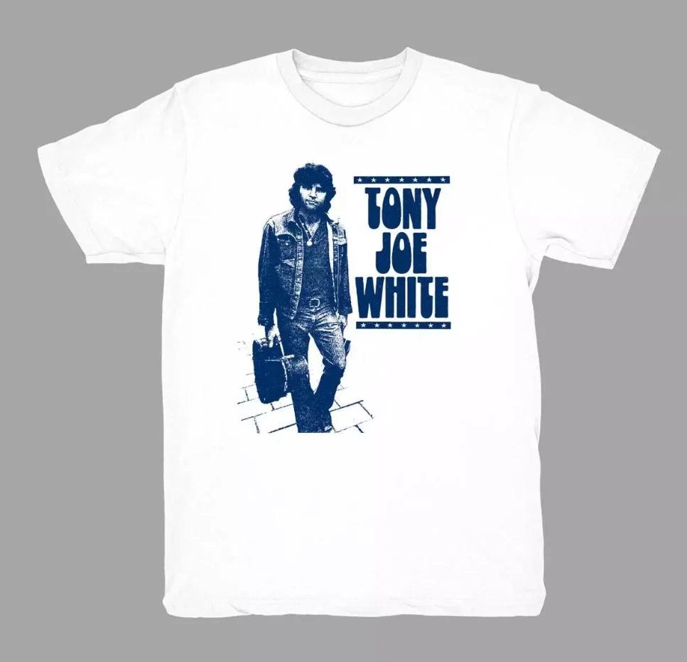 Tony Joe White Cantante Cotone Bianco Uomo Donna Maglietta Classica