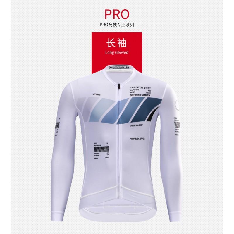 Men Women Cycling Jersey Long Sleeve Breathable Moisture Wicking Bike Top Road Ride