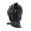 Top Quality Black Head Gear Leather Hood Bondage Slave Mask for Sex