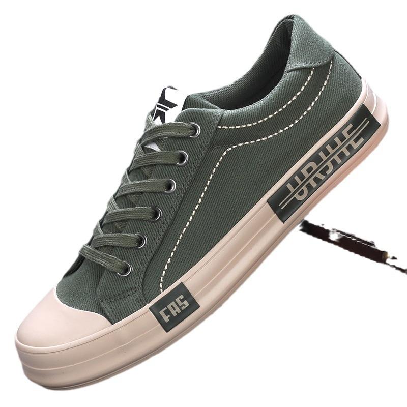 Spring New Men's Shoes Korean Style Fashion Comfortable Flat Canvas Shoes Men's Comfortable Driving Soft Sole Shoes Men