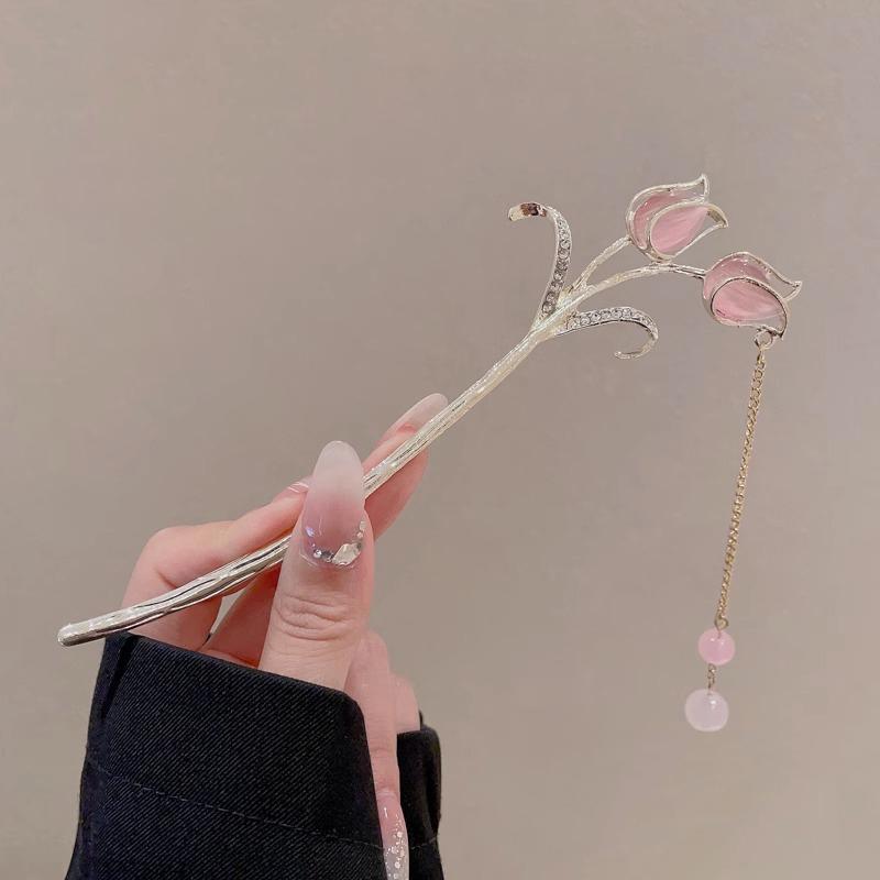 Vintage Chinesische Blume Fringe Haar Sticks Modische Weibliche Metall Haarnadel Haar Stick Hairwear Haar Ornament Schmuck Zubehör