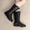 Fashion Women's Shoes Thick Heel Ladies Boots Zipper Suitable for Women Punk Style Cotton Shoes Womens High Boot Party Shoes Botas Mujer