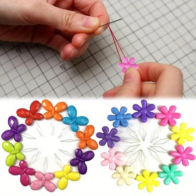 20pcs Enfile-aiguille Couleur Aléatoire Personnes Âgées Facile Dispositif d'Aiguille à Coudre Outil Guide-Fil Aiguille à Coudre Vêtement Travail d'Aiguille Forme de Fleur