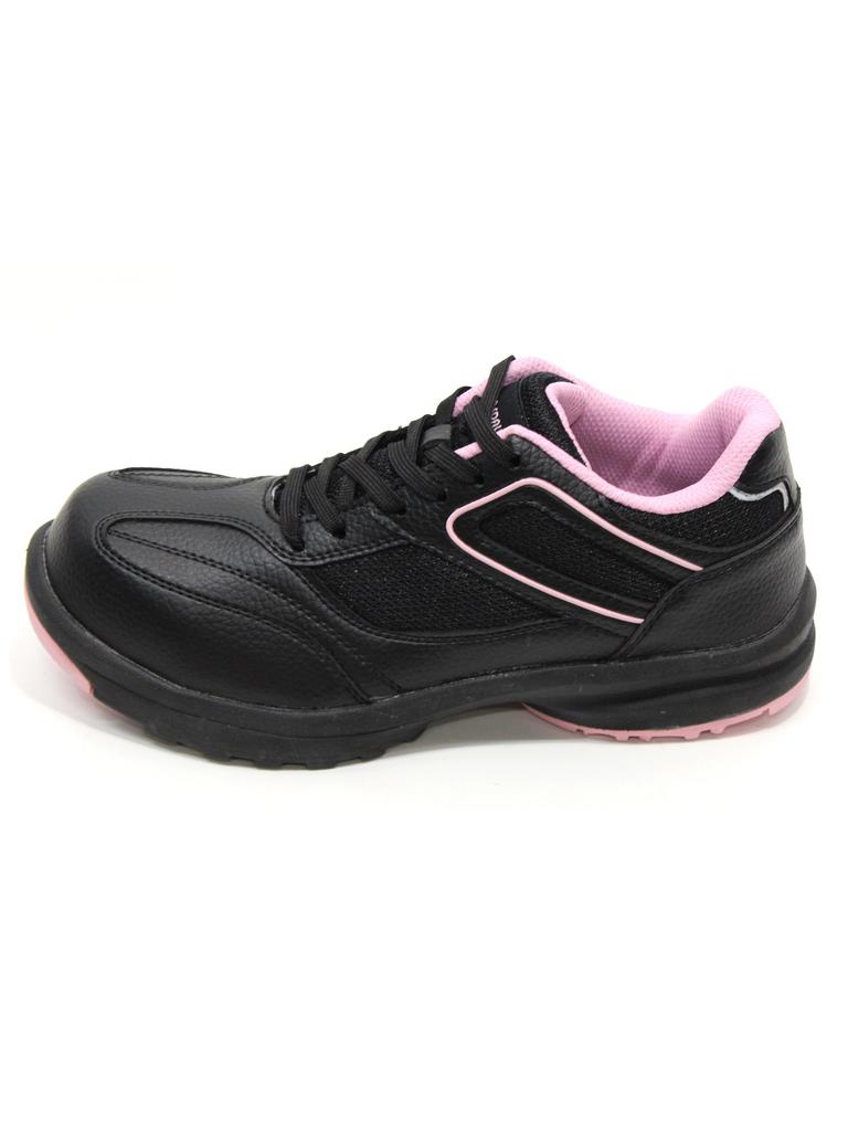 Margo Safety Work Shoes with Resin Toe Medallion Safety Size cm Women's Cap, Lightweight, Shock-Absorbing Heel, 507, Black, 23.0