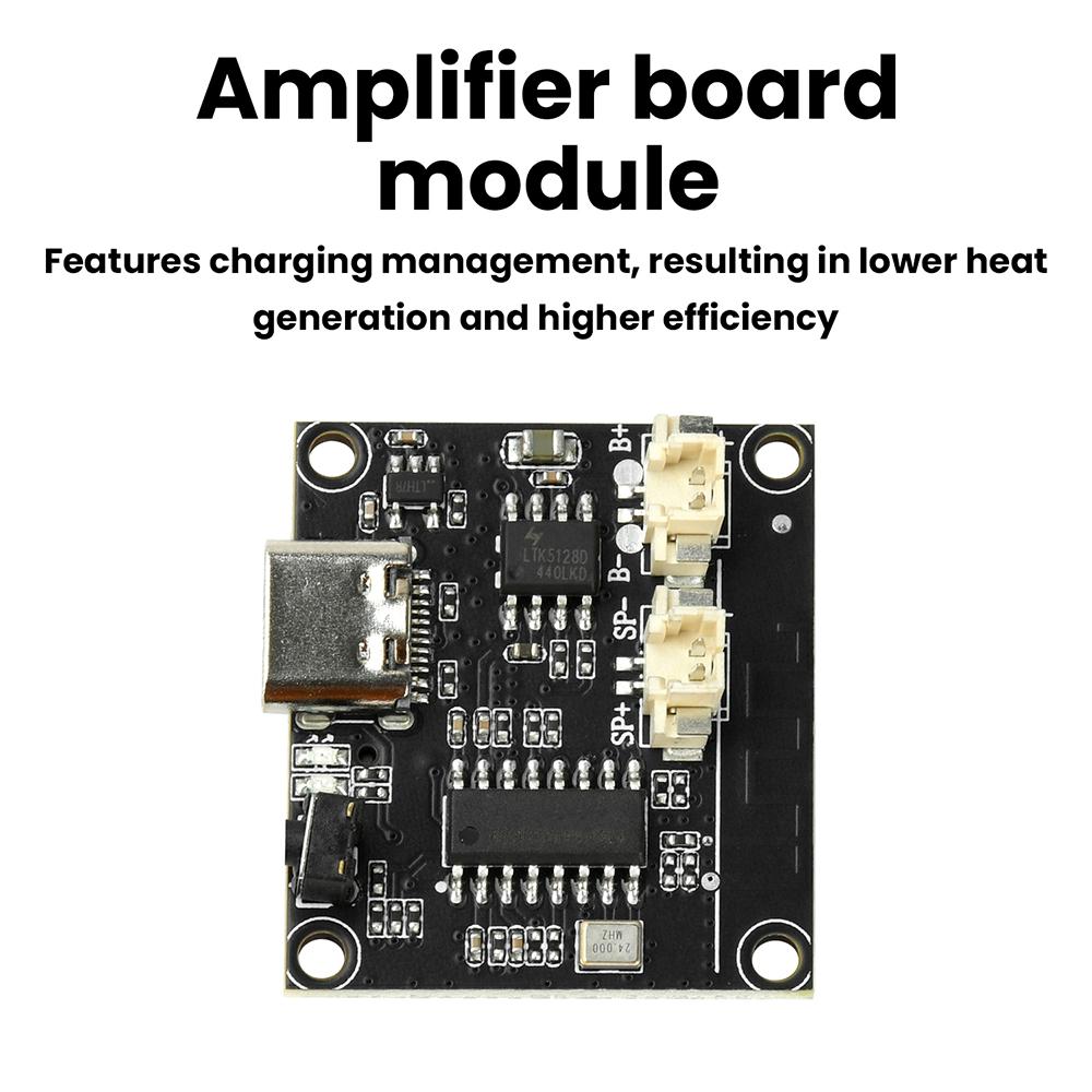 3W BT Amplifier Module With Adjustable Tuning Supports TF Card Memory Card Playback Audio Power Amplifier Board Type C DC 5V