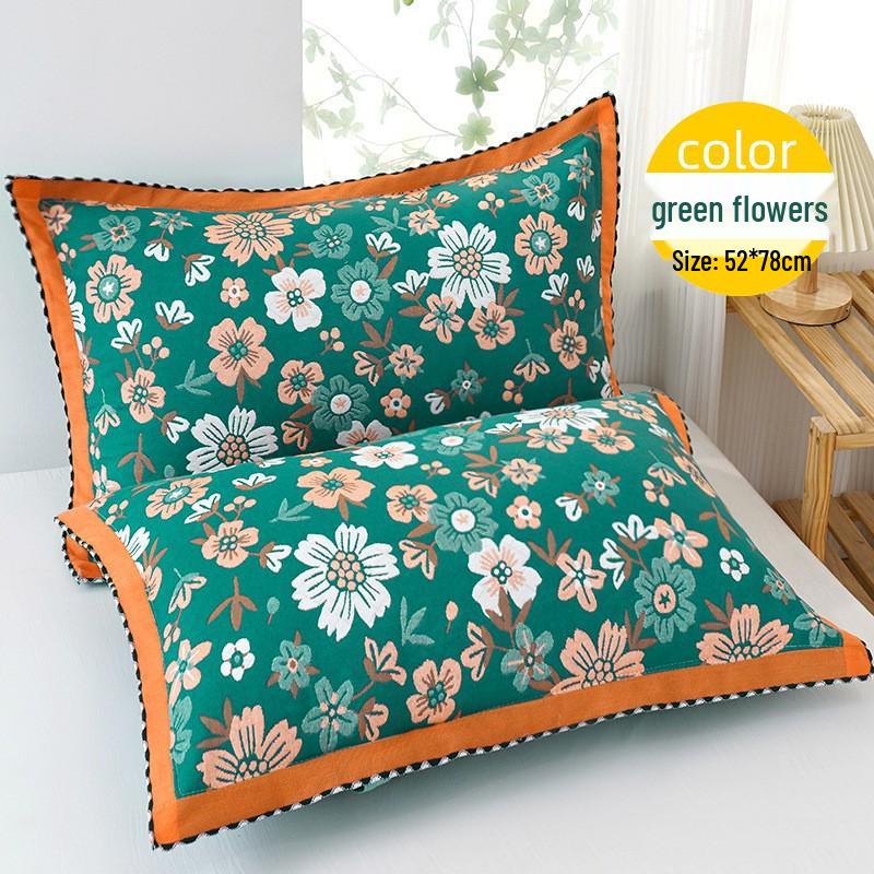 Six-Layer Breathable Gauze Pillowcase - Comfortable for Children & Adults