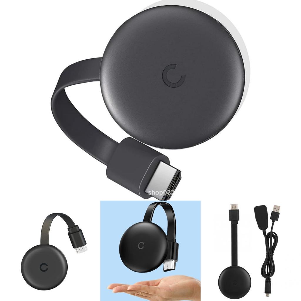 גוגל כרום קאסט 3 מכשיר שיקוף מסך HDMI אלחוטי הקרנת טלוויזיה מהנייד לבית קולנוע ולמשרד