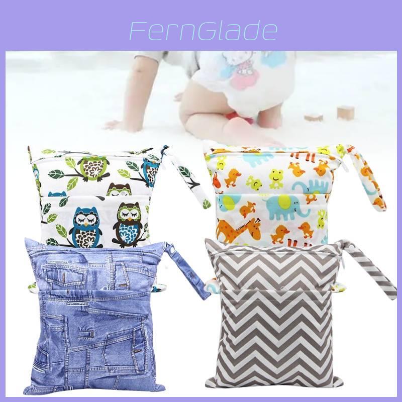 Durable Asenappy Digital Print Baby Diaper Bag With Waterproof Dual Zippers