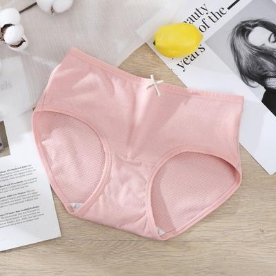 Damen Atmungsaktive Unterwäsche Baumwolle Mode Nahtlose Mittlere Taille Mädchen Slips Shorts