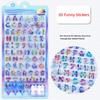 3D Cartoon Alphabet Relief Sticker DIY Journal Planner Photo Decorations Phone Sticker Stationery