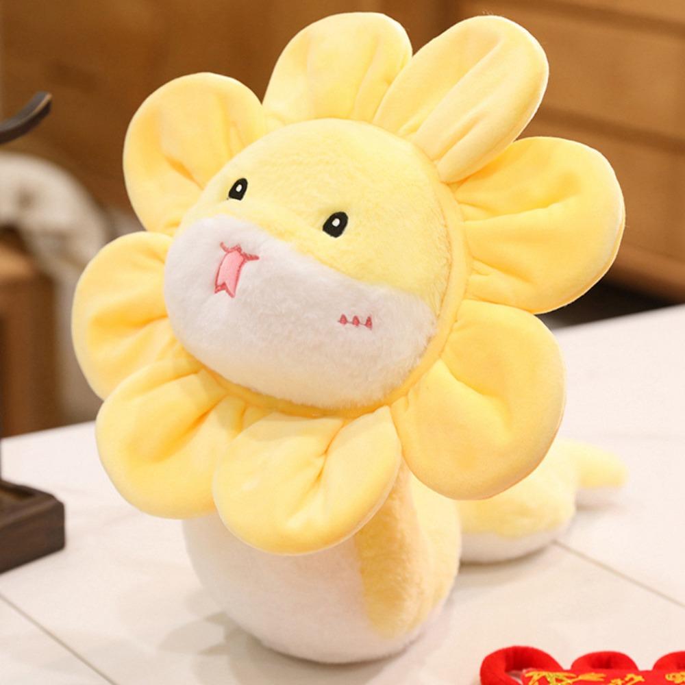

Lion Dance Snake Stuffed Toy Flower Snake New Year Mascot Snake Plush Dolls Birthday Gifts Style B3