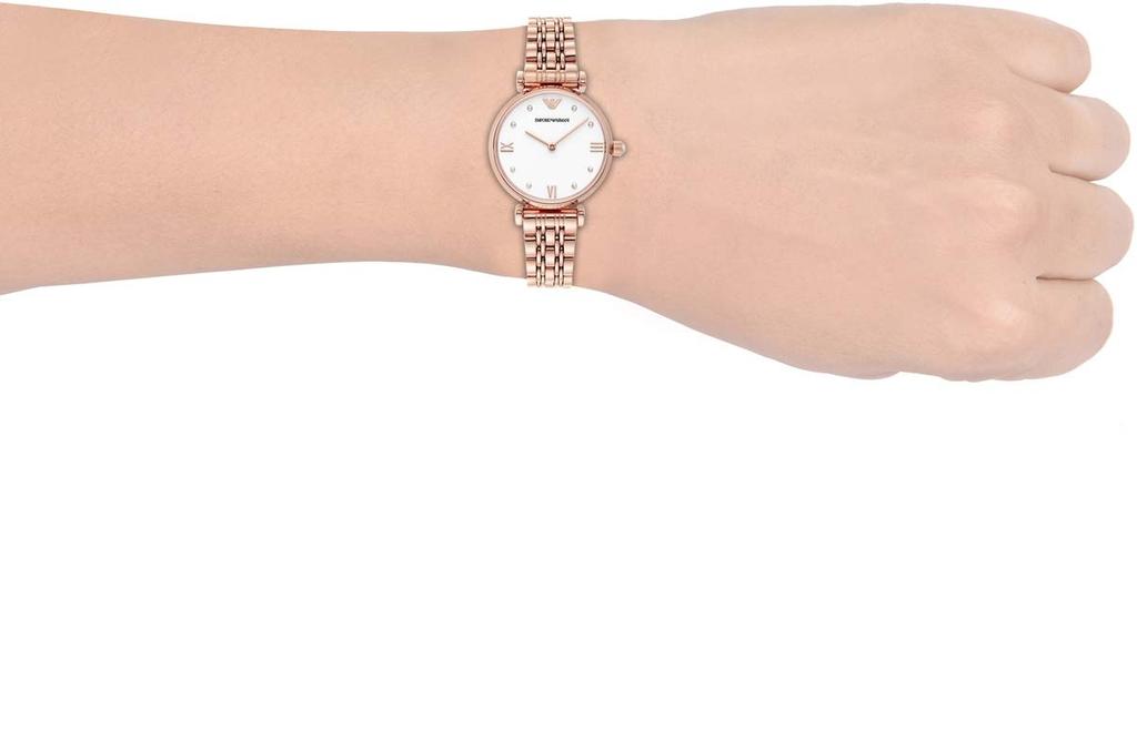Emporio Armani AR11267 Officially Pink Gold Women's Watch, Imported,