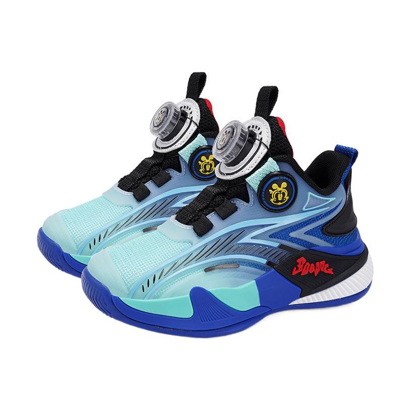 Babu Bean Students Boys Basketball Shoes Autumn New 2025 Versatile Trend Non-slip Children's Sports Shoes
